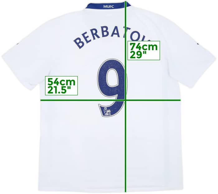 2008-10 Manchester United Away Shirt Berbatov #9 - 6/10 - (L)