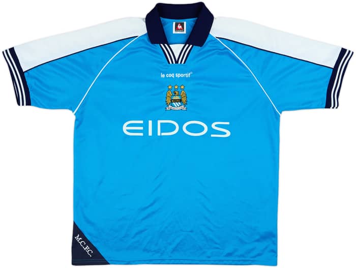 1999-01 Manchester City Home Shirt Kennedy #34 - 5/10 - (XL)