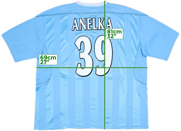 2003-04 Manchester City Home Shirt Anelka #39 - 6/10 - (XXL)