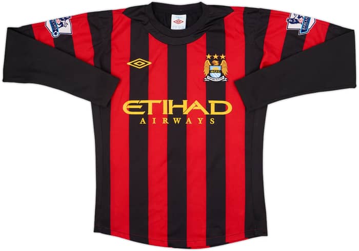 2011-12 Manchester City Away L/S Shirt Silva #21 - 9/10 - (XS)