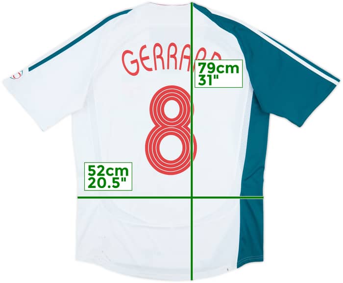 2006-07 Liverpool Third Shirt Gerrard #8 - 6/10 - (M)