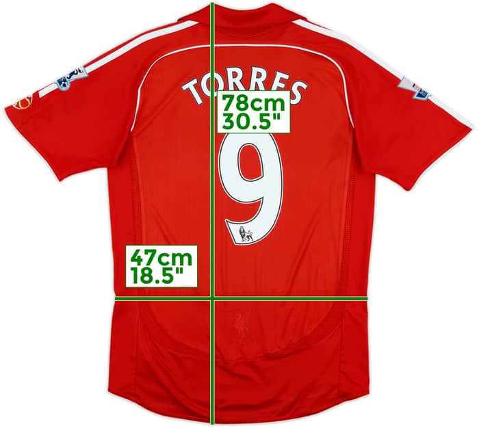 2006-08 Liverpool Home Shirt Torres #9 - 6/10 - (S)