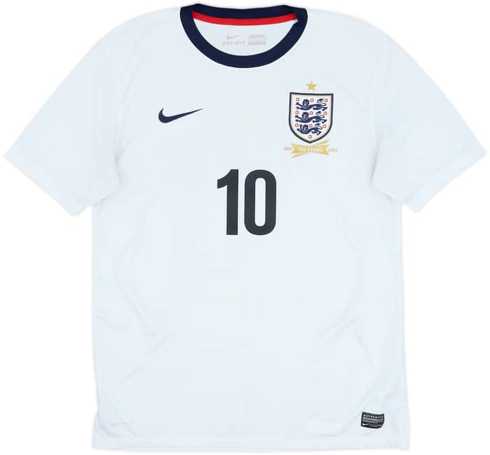 2013 England 150th Anniversary Home Shirt Rooney #10 - 8/10 - (M)