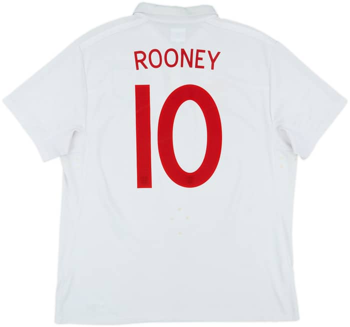 2009-10 England Home Shirt Rooney #10 - 5/10 - (XL)