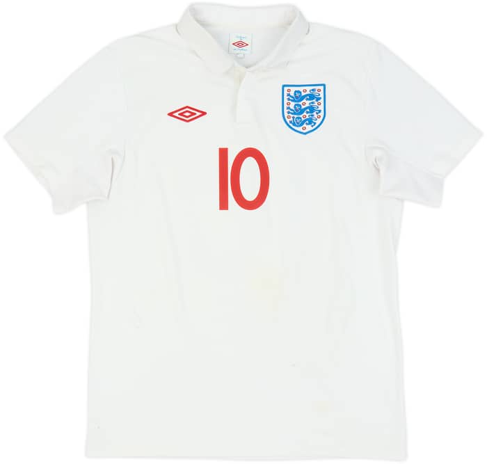 2009-10 England Home Shirt Rooney #10 - 6/10 - (L)