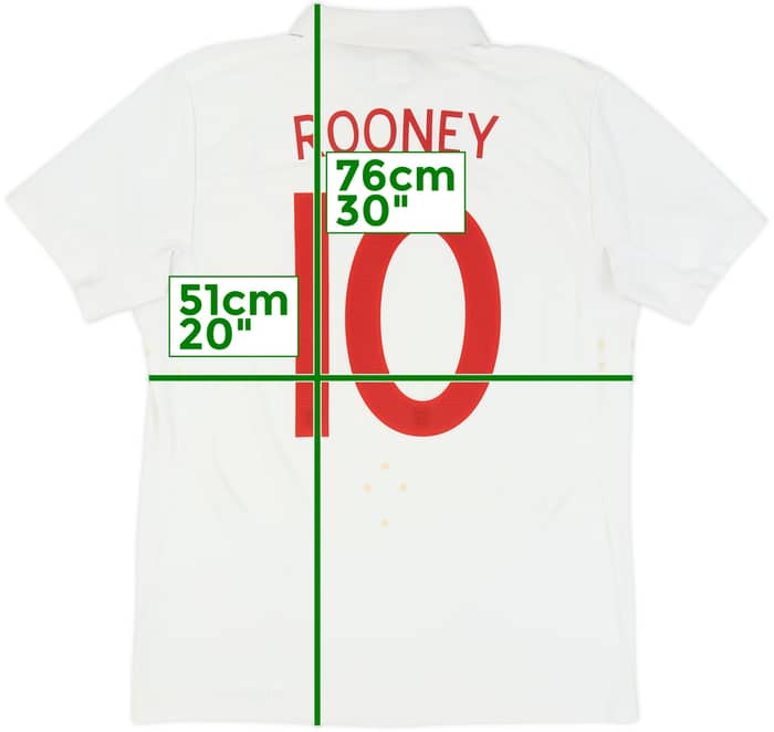 2009-10 England Home Shirt Rooney #10 - 6/10 - (L)