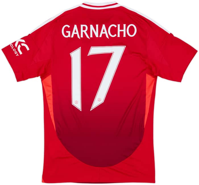 2024-25 Manchester United Home Shirt Garnacho #17 - 10/10 - (S)