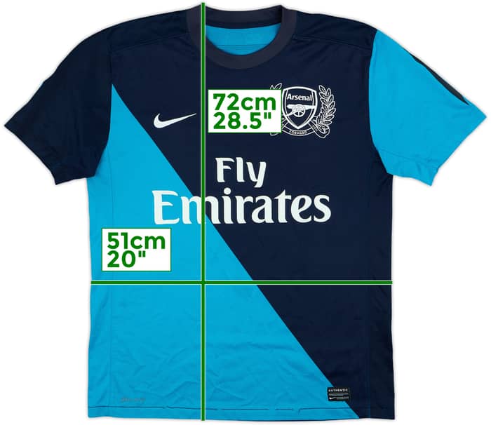 2011-12 Arsenal Away Shirt Walcott #14 - 4/10 - (M)