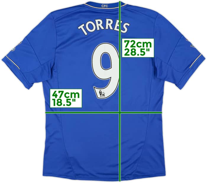 2012-13 Chelsea Home Shirt Torres #9 - 8/10 - (M)