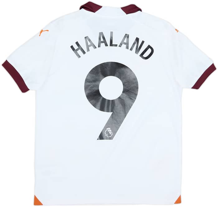 2023-24 Manchester City Away Shirt Haaland #9 - 10/10 - (L.Boys)