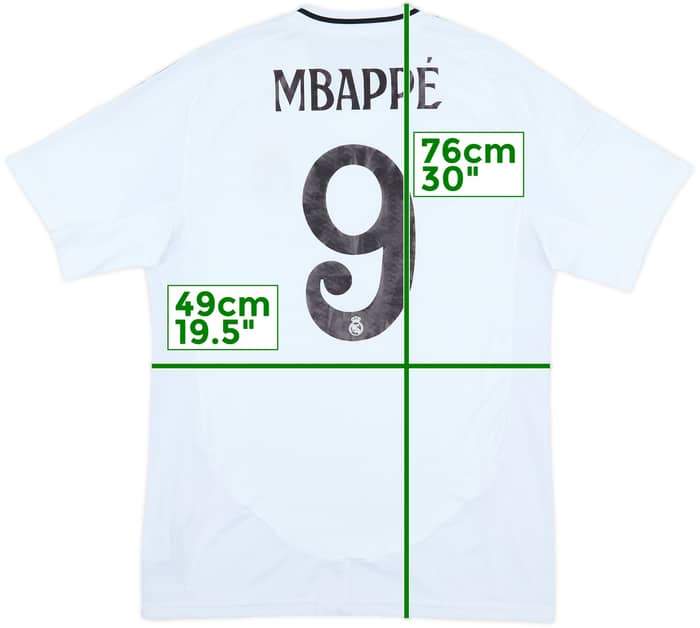 2024-25 Real Madrid Home Shirt Mbappe #9 - 9/10 - (M)