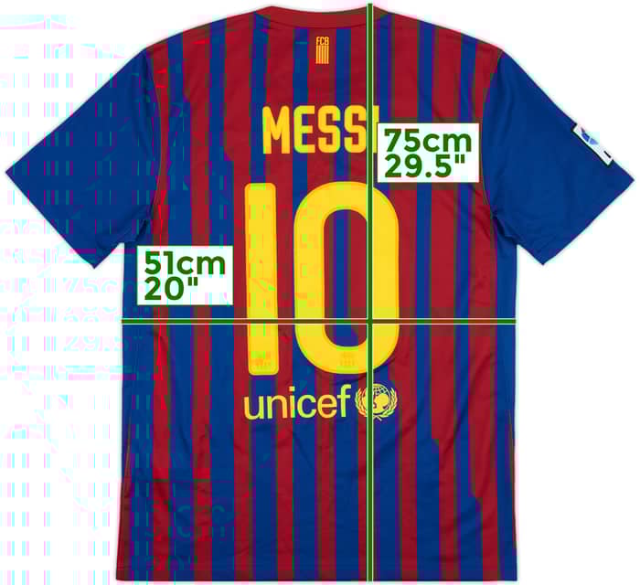 2011-12 Barcelona Home Shirt Messi #10 - 7/10 - (M)