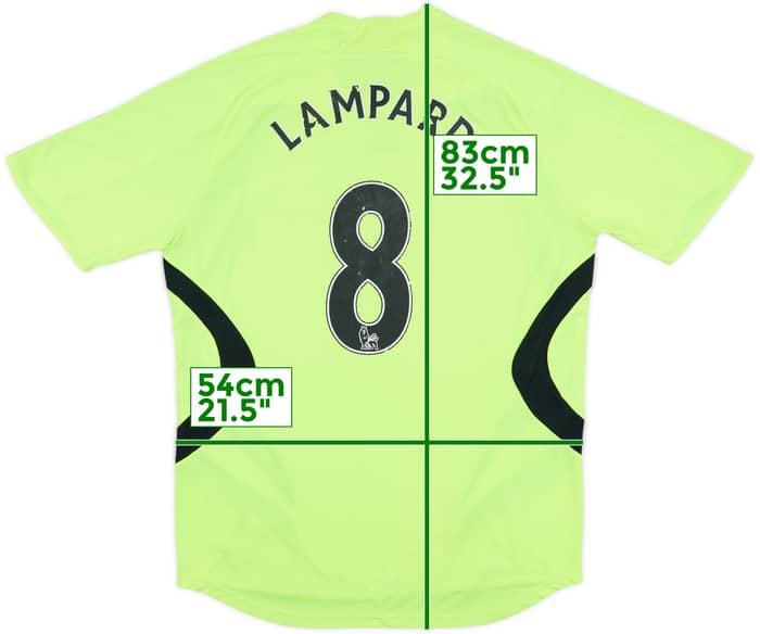 2007-08 Chelsea Away Shirt Lampard #8 - 5/10 - (L)