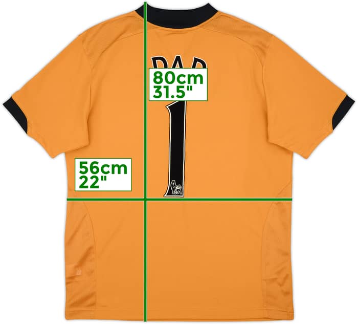 2009-10 Wolves Home Shirt Dad #1 - 7/10 - (L)