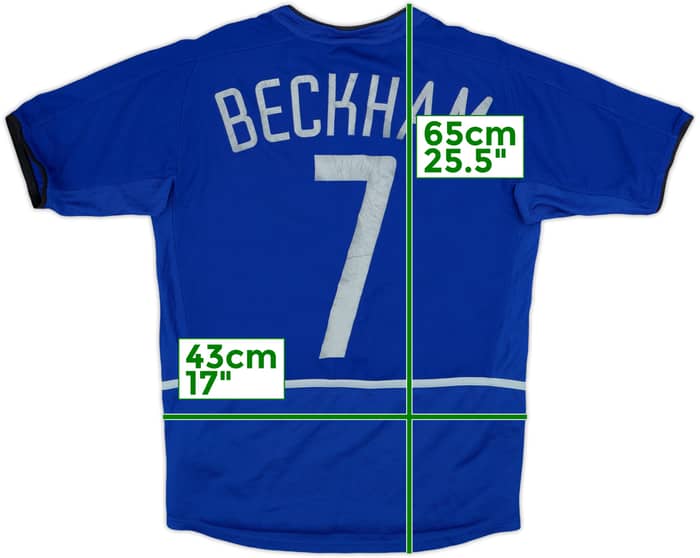 2002-03 Manchester United Third Shirt Beckham #7 - 6/10 - (L.Boys)