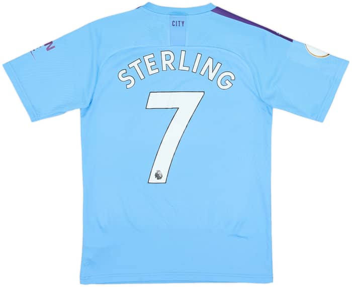 2019-20 Manchester City Home Shirt Sterling #7 - 7/10 - (S)