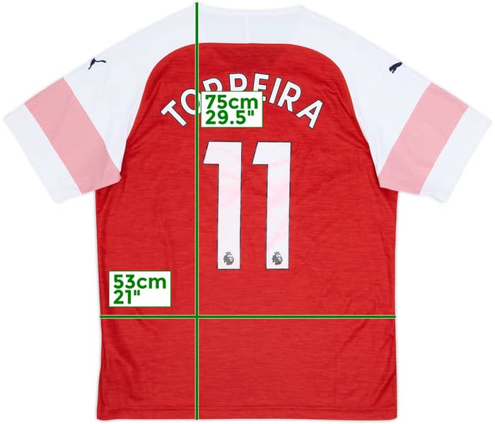 2018-19 Arsenal Home Shirt Torreira #11 - 6/10 - (L)