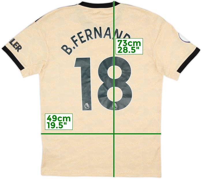 2019-20 Manchester United Away Shirt B.Fernandes #18 - 8/10 - (M)