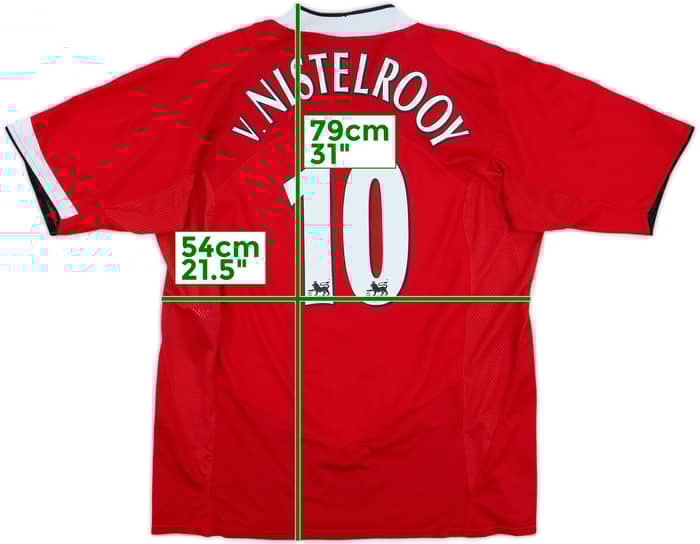 2004-06 Manchester United Home Shirt V.Nistelrooy #10 - 10/10 - (XL)