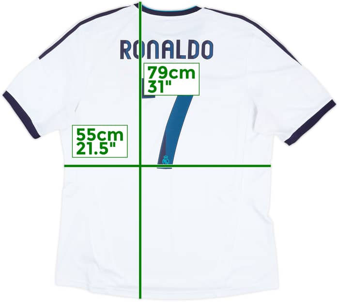 2012-13 Real Madrid Camiseta Local Ronaldo #7 - 6/10 - (XL)