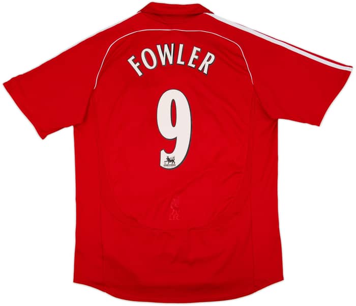 Camiseta de local del Liverpool 2006-08 Fowler #9 - 8/10 - (XL)