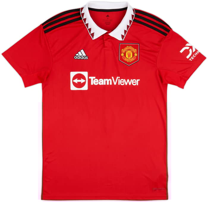 2022-23 Manchester United Home Shirt Martinez #6 - 9/10 - (M)