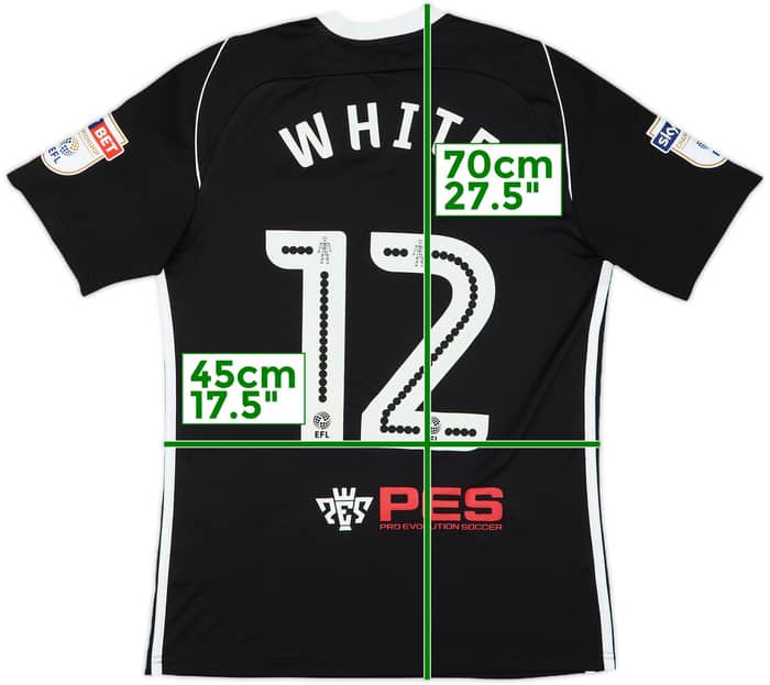 2017-18 Fulham Away Shirt White #12 - 7/10 - (S)