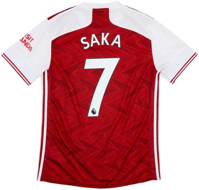 2020-21 Arsenal Home Shirt Saka #7 - 5/10 - (M)