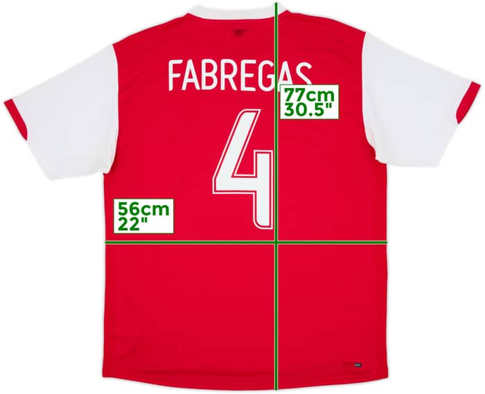 2006-08 Arsenal Home Shirt Fabregas #4 - 6/10 - (L)