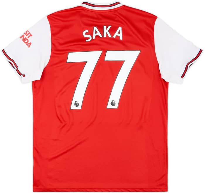 2019-20 Arsenal Home Shirt Saka #77 - 6/10 - (L)