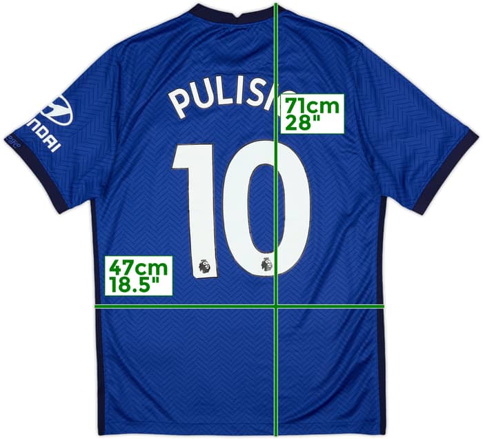 2020-21 Chelsea Home Shirt Pulisic #10 - 5/10 - (M)