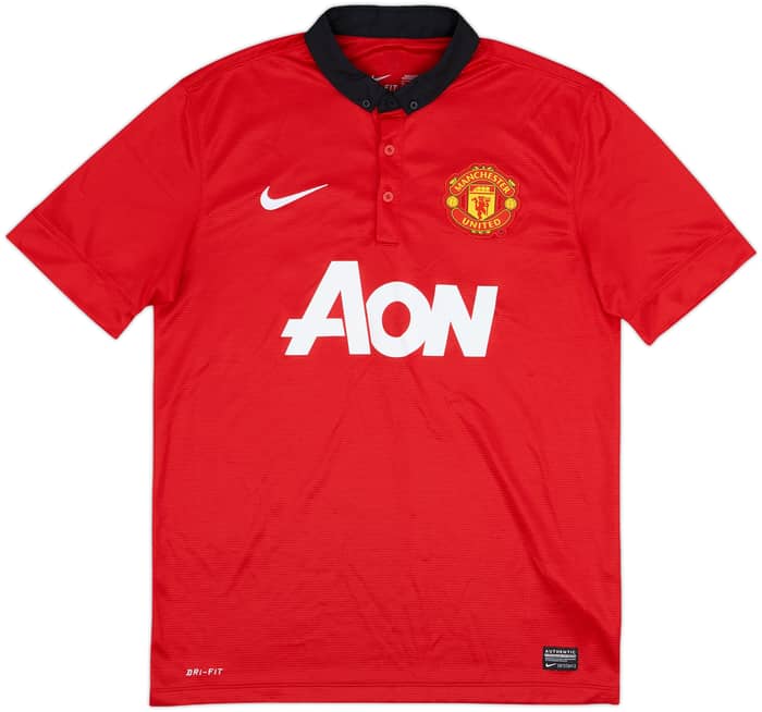 2013-14 Manchester United Home Shirt Barry #54 - 8/10 - (M)