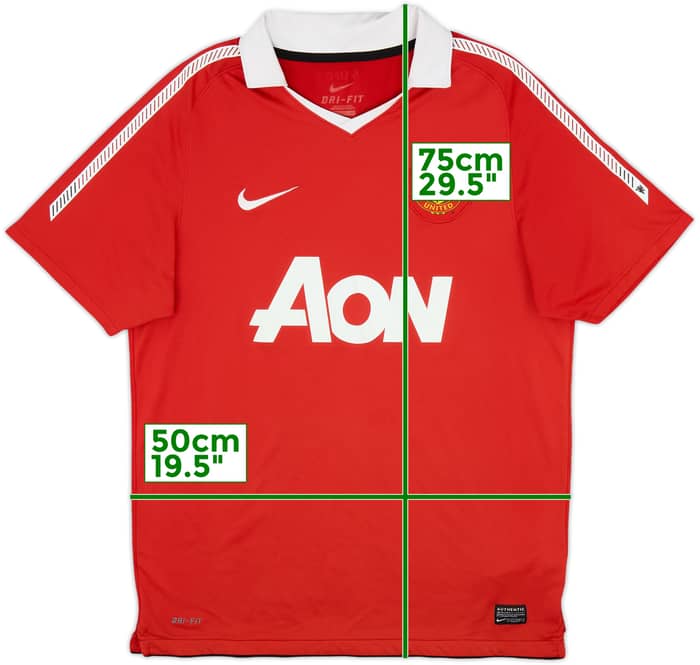 2010-11 Manchester United Home Shirt - 5/10 - (M)
