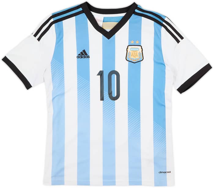 2013-15 Argentina Home Shirt Messi #10 - 8/10 - (L.Boys)