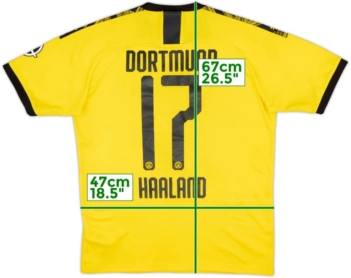 2019-20 Borussia Dortmund Home Shirt Haaland #17 - 5/10 - (M)