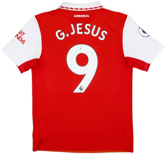 2022-23 Arsenal Home Shirt G.Jesus #9 - 5/10 - (S)
