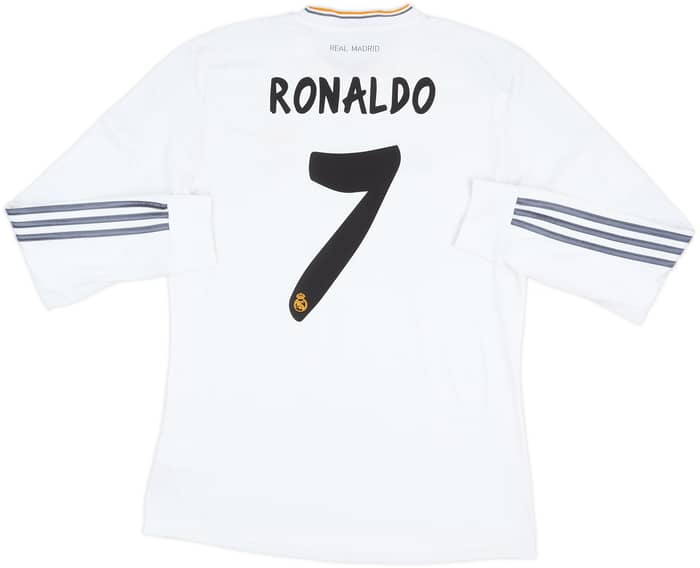 2013-14 Real Madrid Home L/S Shirt Ronaldo #7 - 7/10 - (L)