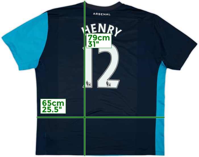 2011-12 Arsenal Away Shirt Henry #12 - 7/10 - (XXL)