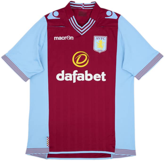 2013-14 Aston Villa Home Shirt Grealish #40 - 6/10 - (M)