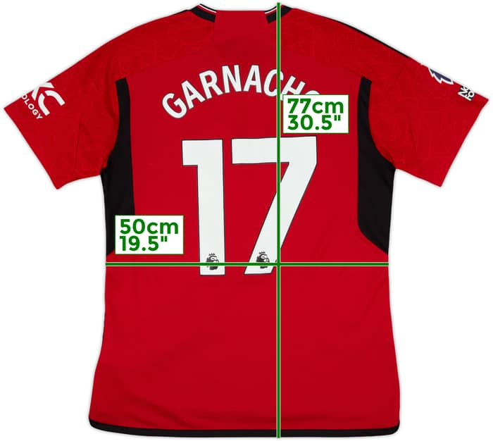 2023-24 Manchester United Home Shirt Garnacho #17 - 10/10 - (L)