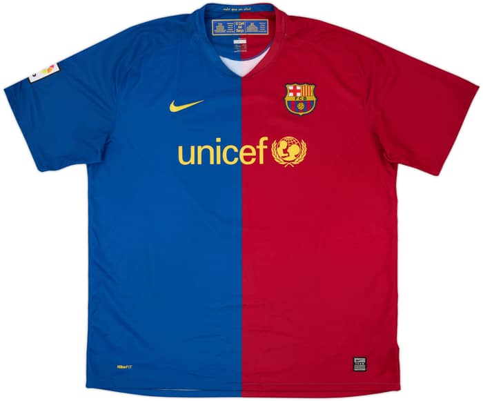 2008-09 Barcelona Home Shirt A.Iniesta #8 - 7/10 - (XXL)