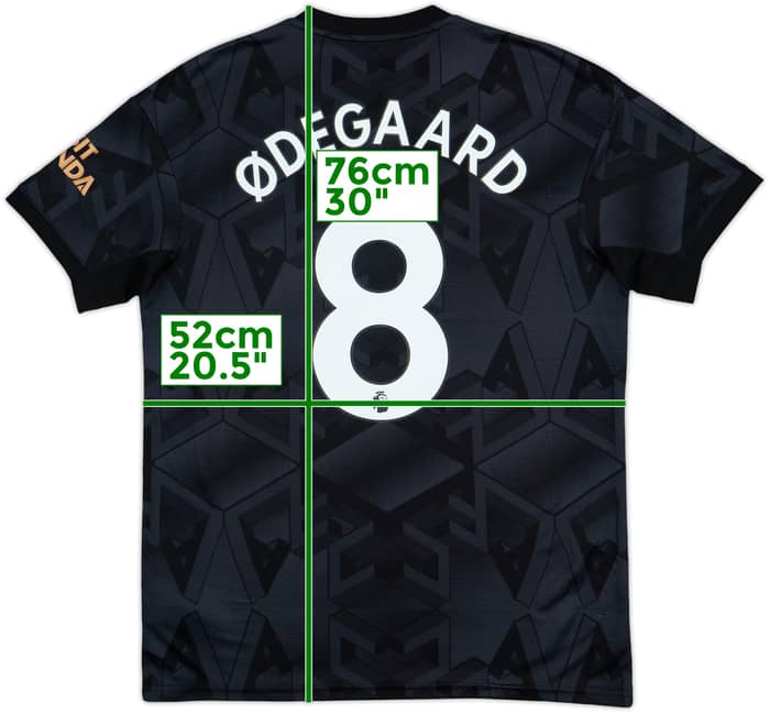 2022-23 Arsenal Away Shirt Odegaard #8 - 9/10 - (M)