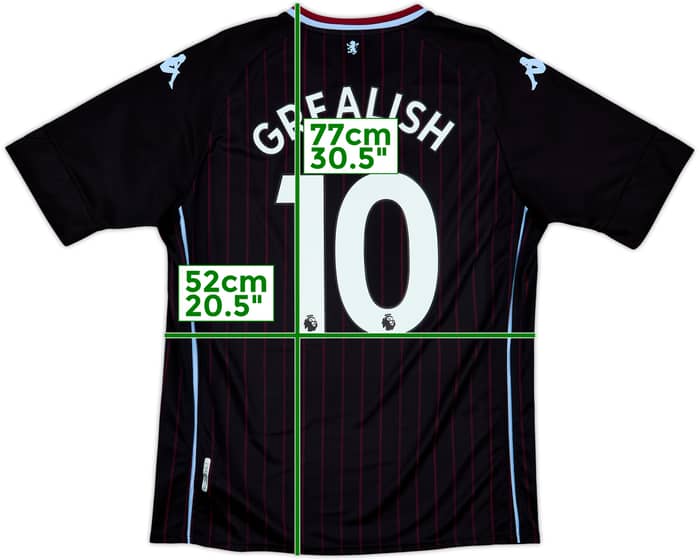 2020-21 Aston Villa Away Shirt Grealish #10 - 9/10 - (XL)