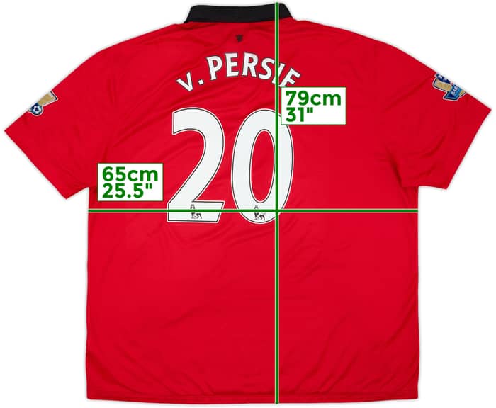 2013-14 Manchester United Home Shirt V.Persie #20 - 6/10 - (3XL)