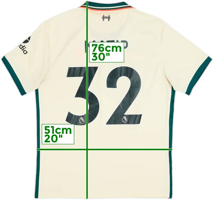 Camiseta de visitante del Liverpool 2021-22 Matip #32 - 8/10 - (L)