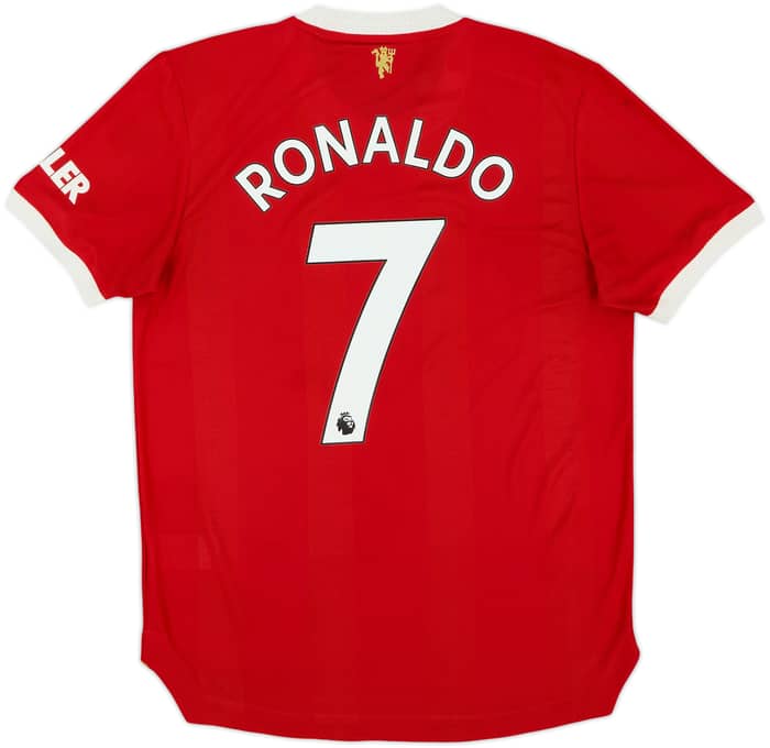 2021-22 Manchester United Authentic Home Shirt Ronaldo #7 - 8/10 - (M)