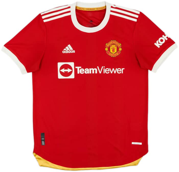 2021-22 Manchester United Authentic Home Shirt Ronaldo #7 - 8/10 - (M)