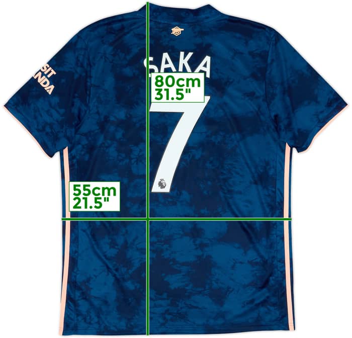 2020-21 Arsenal Third Shirt Saka #7 - 10/10 - (L)