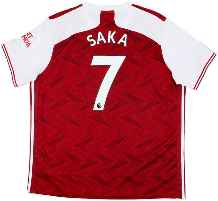 2020-21 Arsenal Home Shirt Saka #7 - 5/10 - (XXL)