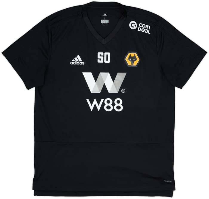 2018-19 Wolves Staff Issue adidas Training Shirt SO - 9/10 - (L)